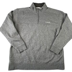 Columbia Mens Hart Mountain II Half Zip Sweatshirt Size 2XL XXL Gray Outdoors‎